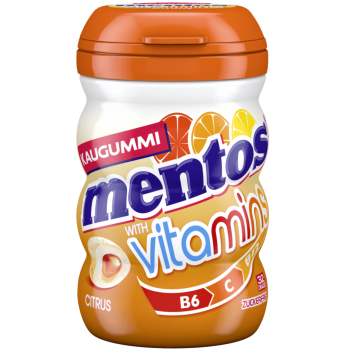 mentos - Vitamins Kaugummi Citrus zuckerfrei 32 Stk.